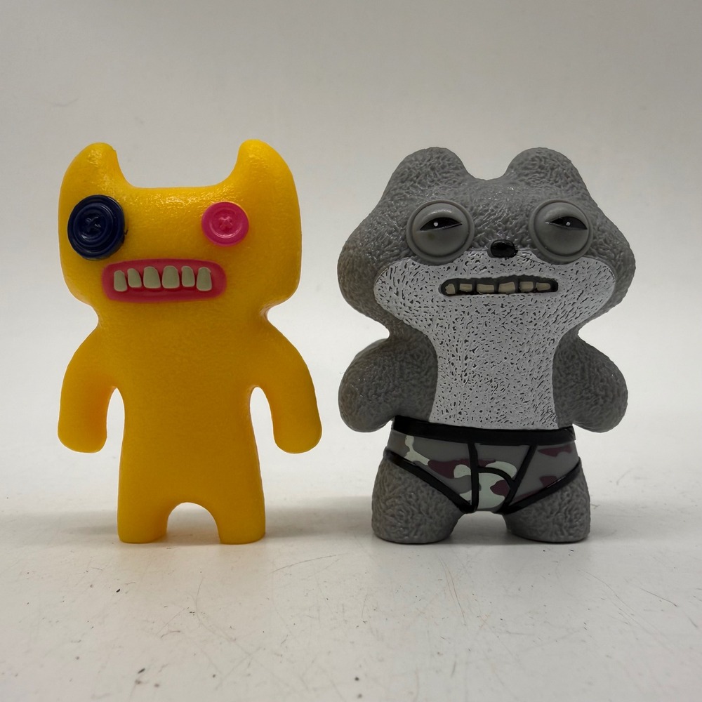 Fuggler Vinyl Figure Set Yellow Grey OX Camo Briefs Monster Art Toys